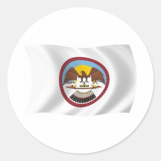 Autocollant du drapeau de la tribu Ute (Devant)