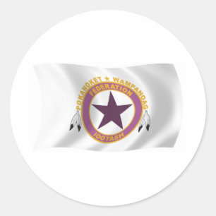 Autocollant du drapeau de la tribu Wampanoag