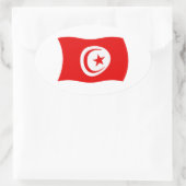 Autocollant du drapeau de la Tunisie (Sac)