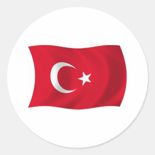 Autocollant du drapeau de la Turquie