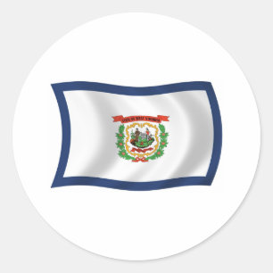 Autocollant du drapeau de la Virginie-Occidentale