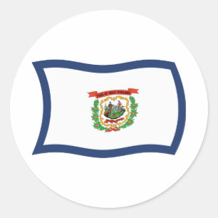 Autocollant du drapeau de la Virginie-Occidentale