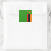 Autocollant du drapeau de la Zambie (Sac)