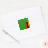 Autocollant du drapeau de la Zambie (Enveloppe)