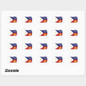 Autocollant du drapeau de l'Acadiana (Feuille)