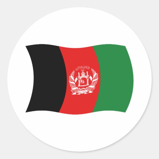 Autocollant du drapeau de l'Afghanistan (Devant)