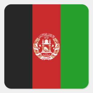 Autocollant du drapeau de l'Afghanistan