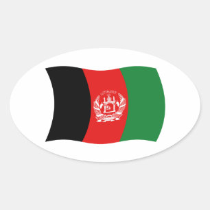 Autocollant du drapeau de l'Afghanistan