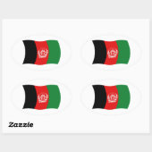 Autocollant du drapeau de l'Afghanistan (Feuille)