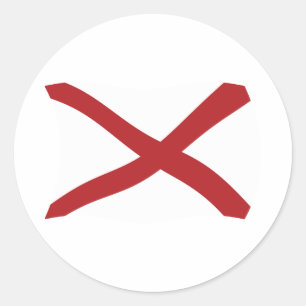 Autocollant du drapeau de l'Alabama
