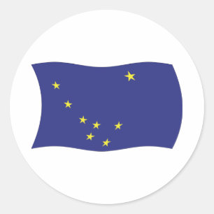 Autocollant du drapeau de l'Alaska