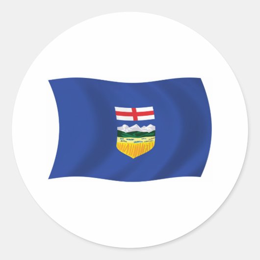 Autocollant du drapeau de l'Alberta (Devant)