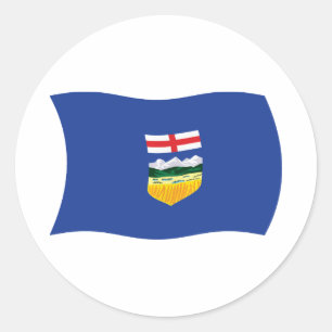 Autocollant du drapeau de l'Alberta