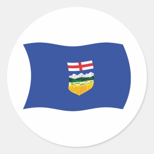 Autocollant du drapeau de l'Alberta (Devant)