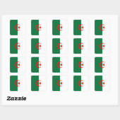 Autocollant du drapeau de l'Algérie (Feuille)