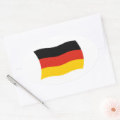 Autocollant du drapeau de l'Allemagne (Enveloppe)