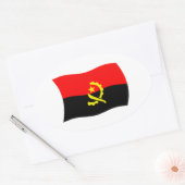 Autocollant du drapeau de l'Angola (Enveloppe)