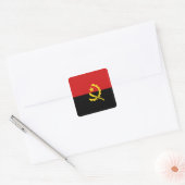 Autocollant du drapeau de l'Angola (Enveloppe)