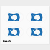 Autocollant du drapeau de l'Antarctique (Feuille)
