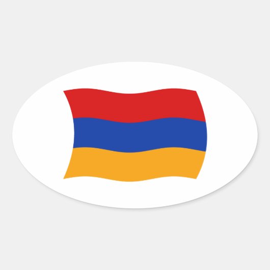 Autocollant du drapeau de l'Arménie (Devant)
