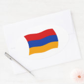 Autocollant du drapeau de l'Arménie (Enveloppe)