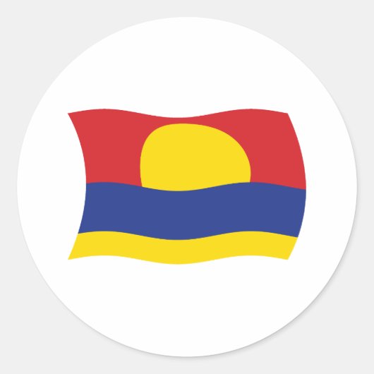 Autocollant du drapeau de l'atoll de Palmyra (Devant)