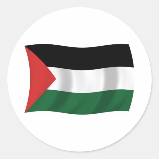 Autocollant du drapeau de l'Autorité palestinienne (Devant)