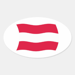 Autocollant du drapeau de l'Autriche