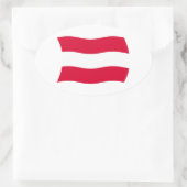 Autocollant du drapeau de l'Autriche (Sac)