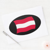 Autocollant du drapeau de l'Autriche (Enveloppe)
