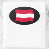 Autocollant du drapeau de l'Autriche (Sac)