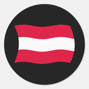 Autocollant du drapeau de l'Autriche