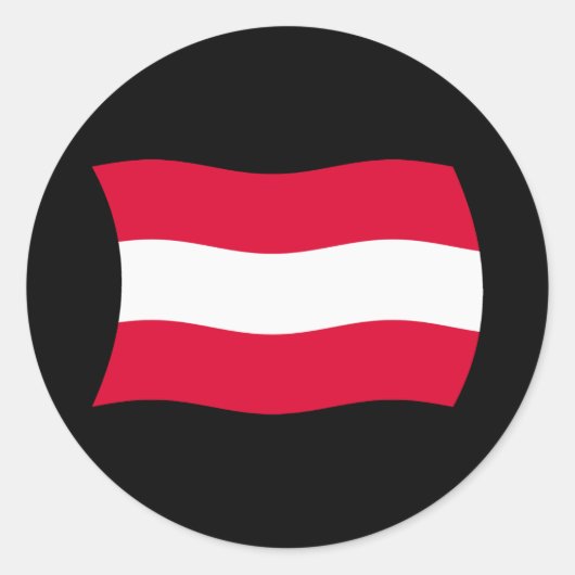 Autocollant du drapeau de l'Autriche (Devant)