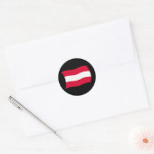 Autocollant du drapeau de l'Autriche (Enveloppe)