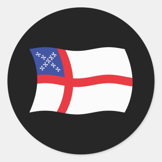 Autocollant du drapeau de l'Église épiscopale des (Devant)