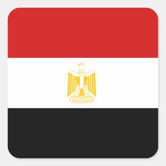 Autocollant du drapeau de l'Égypte (Devant)