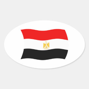 Autocollant du drapeau de l'Égypte
