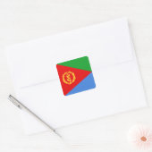 Autocollant du drapeau de l'Érythrée (Enveloppe)