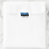Autocollant du drapeau de l'Estonie (Sac)