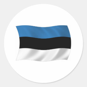 Autocollant du drapeau de l'Estonie