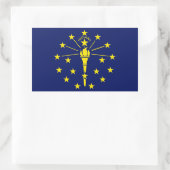 Autocollant du drapeau de l'état de l'Indiana (Sac)