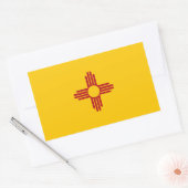 Autocollant du drapeau de l'État du Nouveau-Mexiqu (Enveloppe)