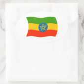 Autocollant du drapeau de l'Éthiopie (Sac)