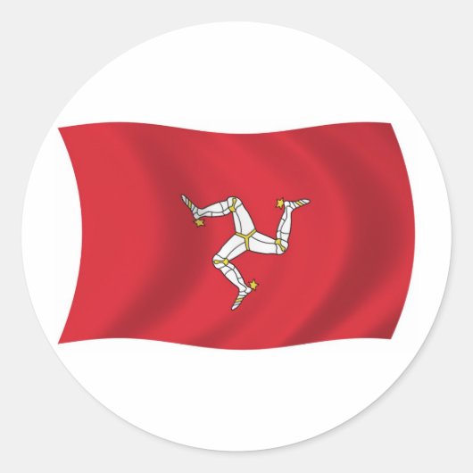 Autocollant du drapeau de l'île de Man (Devant)