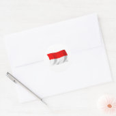 Autocollant du drapeau de l'Indonésie (Enveloppe)