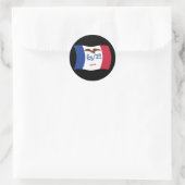 Autocollant du drapeau de l'Iowa (Sac)
