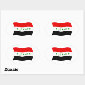 Autocollant du drapeau de l'Irak (Feuille)