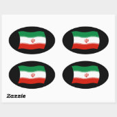 Autocollant du drapeau de l'Iran (Feuille)