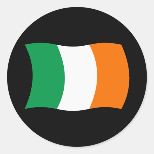 Autocollant du drapeau de l'Irlande (Devant)