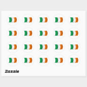 Autocollant du drapeau de l'Irlande (Feuille)